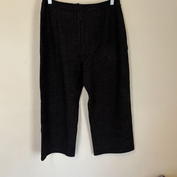 Eileen Fisher 100% Wool Cropped Pants XS 21" Gray Lagenlook Relaxed Quiet Luxury - Picture 3 of 7